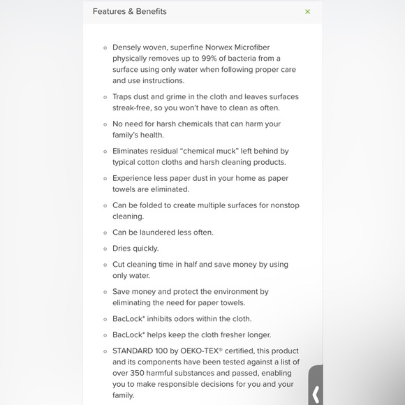Norwex Window Cloth - Windows Pattern - Picture 5 of 5
